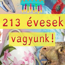 213 ÉVESEK VAGYUNK!